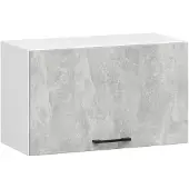 Akord Keukenkast modulaire OLIWIA W60 met 1 Deur / Hangkast / Bovenkast / Furniture Factory / Wit – Beton Grijs / 60 x 29 x 30 cm