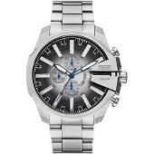 Diesel Analoog horloge 'MEGA CHIEF' zwart / zilver
