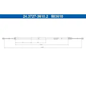 Ate 24.3727-3610.2 Handremkabel