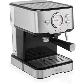 Princess 249415 Koffiezetapparaat - Koffiemachine - Espresso - Voor Gemalen Koffie & ESE-adapter - Melkopschuimer