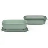 Mepal Promoset rechthoekig set 2-delig Cirqula - 2 l - Rechthoekig - Nordic sage