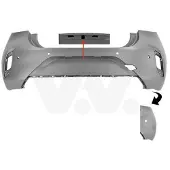 VAN WEZEL 3805549 Achterbumper
