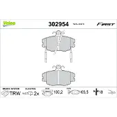 Valeo 302954 Remblokken