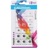 Grundig batterijen knoopcel 18 stuks alkaline
