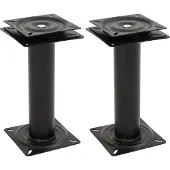 vidaXL Bootstoelpoten 2 st met 360° draaiplateau staal