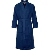 Badrock Wafel badjas voor sauna marineblauw L - unisex