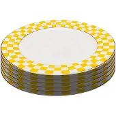 Kare design Borden Harlequin Ø27cm geel (6/set)