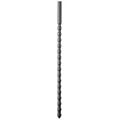 Silicone Sounds All Black - Penisplug - Super Flexibel - 24 X 0.6cm - Geribbeld