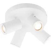 LEDVION - LED Plafondspot - Wit 4-lichts - GU10 - IP20