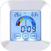 Equivera Huisthermometer - Kamerthermometer - Binnenshuis - Digitale Thermometer - Hygrometer