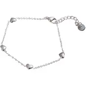 Go Dutch Label Armband bolle hartjes Silver B2288-1