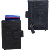 Bear design Lederen Creditcardhouder / Pasjeshouder / Portemonnee Elsie block/black