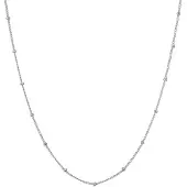 Go Dutch Label Collier gedraaid zilver N2493-1
