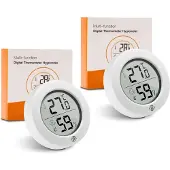 Equivera Huisthermometer - Kamerthermometer - Binnenshuis - Digitale Thermometer - Hygrometer