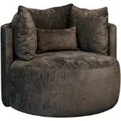 Meubelplaats Fauteuil Ravi - Loveseat - Antraciet - 105x103x84 cm