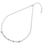 Go Dutch Label Collier schakel en gekleurde stenen Silver N2738-1