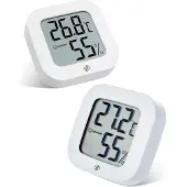 Equivera Huisthermometer - Kamerthermometer - Binnenshuis - Digitale Thermometer - Hygrometer
