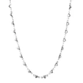 Go Dutch Label Collier bolle hartjes Silver N2226-1