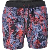 KOROSHI Zwemshorts saffier / duifblauw / rood / zwart