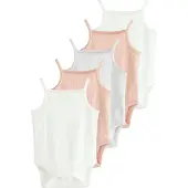Next Rompertje/body pink / wit