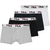 FILA Onderbroek grijs gemêleerd / knalrood / zwart / wit