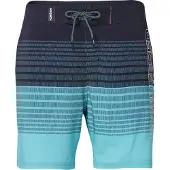 KOROSHI Zwemshorts turquoise / koraal / zwart / wit