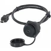 Encitech 1310-1026-05 USB-kabel USB 2.0 3 m Mini-USB B Zwart
