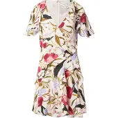 Ted Baker Jurk 'Issiia' olijfgroen / magenta / rosé / zwart