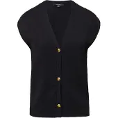 Comma Gebreid vest zwart
