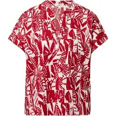 s.Oliver Blouse bloedrood / natuurwit
