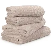 Möve Handdoekenset - set van 4 - 100% katoen - zacht, absorberend & huidvriendelijk - badkamer set - gemaakt in Duitsland - New Classic 2x 50x100cm + 2x 67x140cm