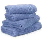 Möve Handdoekenset - set van 4 - 100% katoen - zacht, absorberend & huidvriendelijk - badkamer set - gemaakt in Duitsland - New Classic 2x 50x100cm + 2x 67x140cm