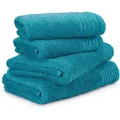 Möve Handdoekenset - set van 4 - 100% katoen - zacht, absorberend & huidvriendelijk - badkamer set - gemaakt in Duitsland - New Classic 2x 50x100cm + 2x 67x140cm