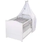 Roba Combi Kinderbedset Wit Little Stars | Maat: 70x140 cm