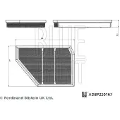 Blue Print ADBP220167 Luchtfilter