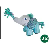 Kong knots carnival olifant 2x 17x12,5x9 cm
