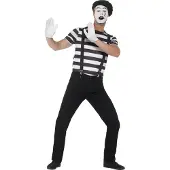 Smiffys Kostuum Mime speler voor heren