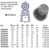 Tecnoseal Wortelasanode 0.39kg Zilver 35 mm