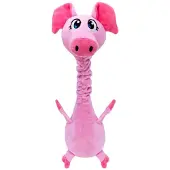Kong shakers bobz varken met piep roze 33x14x9 cm