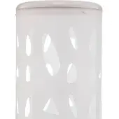 LINDBY Vloerlamp Alisea, wit / opaal, Woon-/ Eetkamer, Kunststof, Modern, vloerlamp