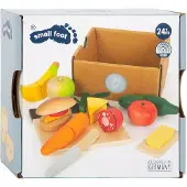 Small Foot Design - Houten Snij- en Speeleten Lunch Set, 24dlg.