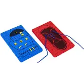 Achoka Handschoen en schoen rijgen, 12dlg.