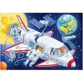 Ravensburger Reis door de ruimte - Kinderpuzzel 2 x 24 stukjes - Vanaf 4+