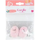 Corolle poppen pantoffels roze - Babypop accessoires 30cm.