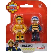Simba Brandweerman Sam speelfiguren dubbelset - actiefiguren speelgoed.