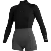 Mystic Lunar 2 Mm Dames Shorty Met Lange Mouwen En Rits Op De Rug