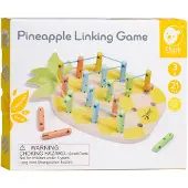 Classic World houten verbindingsspel ananas - educatief speelgoed 21-delig.