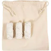 Creativ Company Hobbyset Macramé Tas Wit
