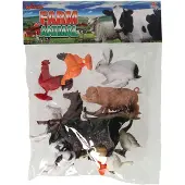 Lobbes Speelgoed Boerderijdieren, 10st.