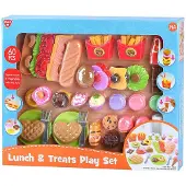 Playgo Play speelgoed eten lunch en snacks speelset - 60-delig - speelgoedset.